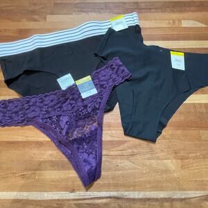 Mixed panty pack of 3, multicolor and style  Medium